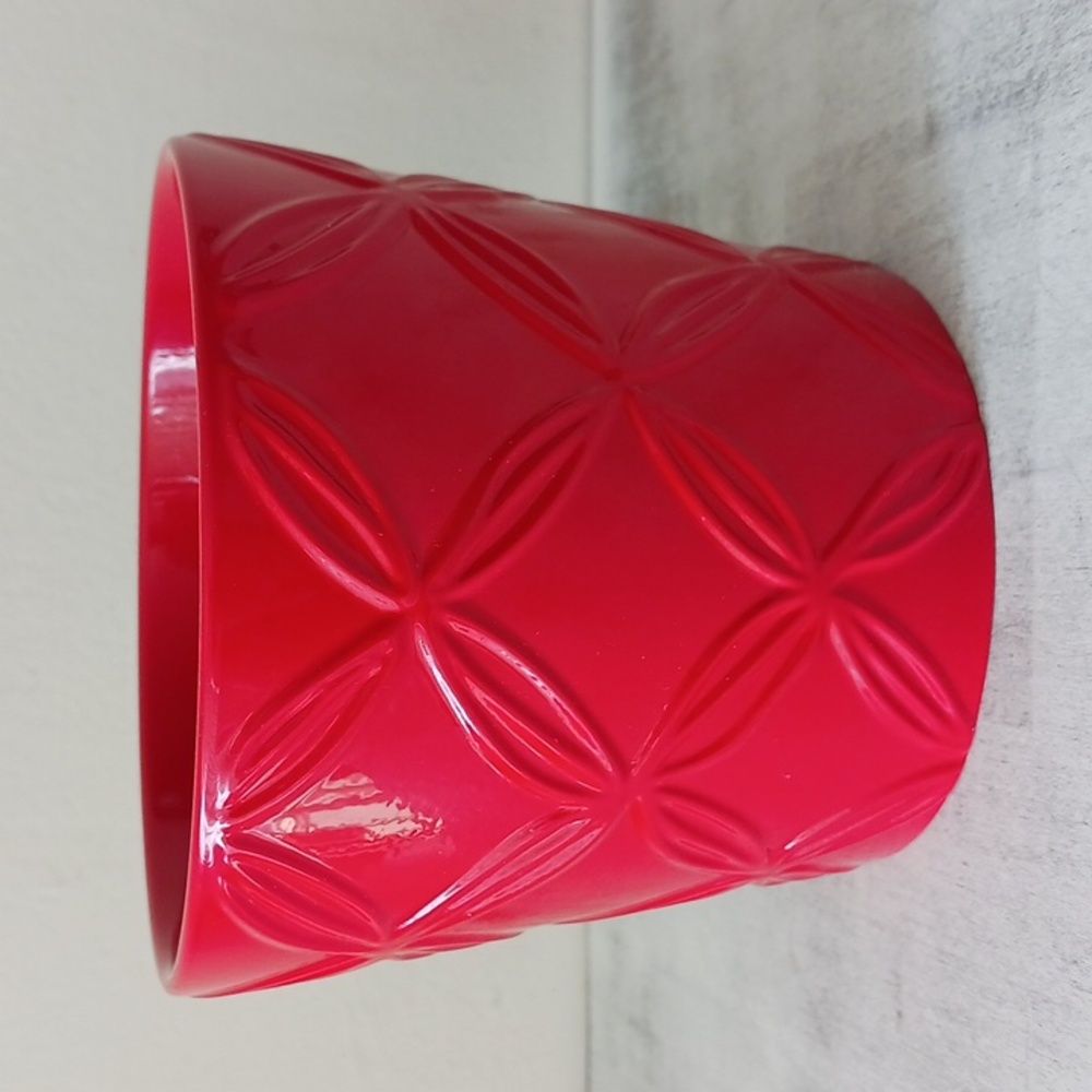 Ikea VTG Ceramic Plants Pot Red